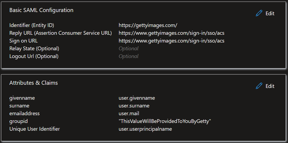 Azure Configuration